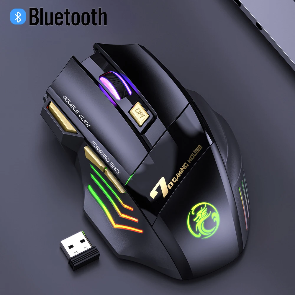 

Wireless Gaming Mouse RGB Backlit Mouse Gamer Computer Mouse Ergonomic Office Gaming Portable 2.4Ghz Silent Mice For PC Laptop