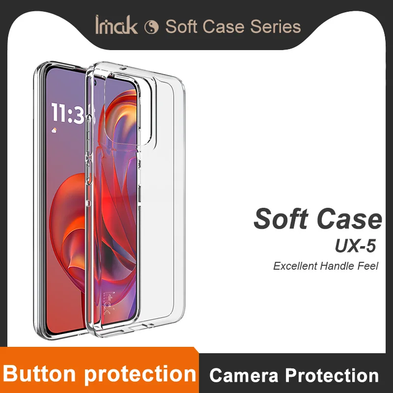 For Motorola S50 Case IMAK Ultra Thin Soft Clear Back Cover Phone Cases Funda For Motorola Moto S50