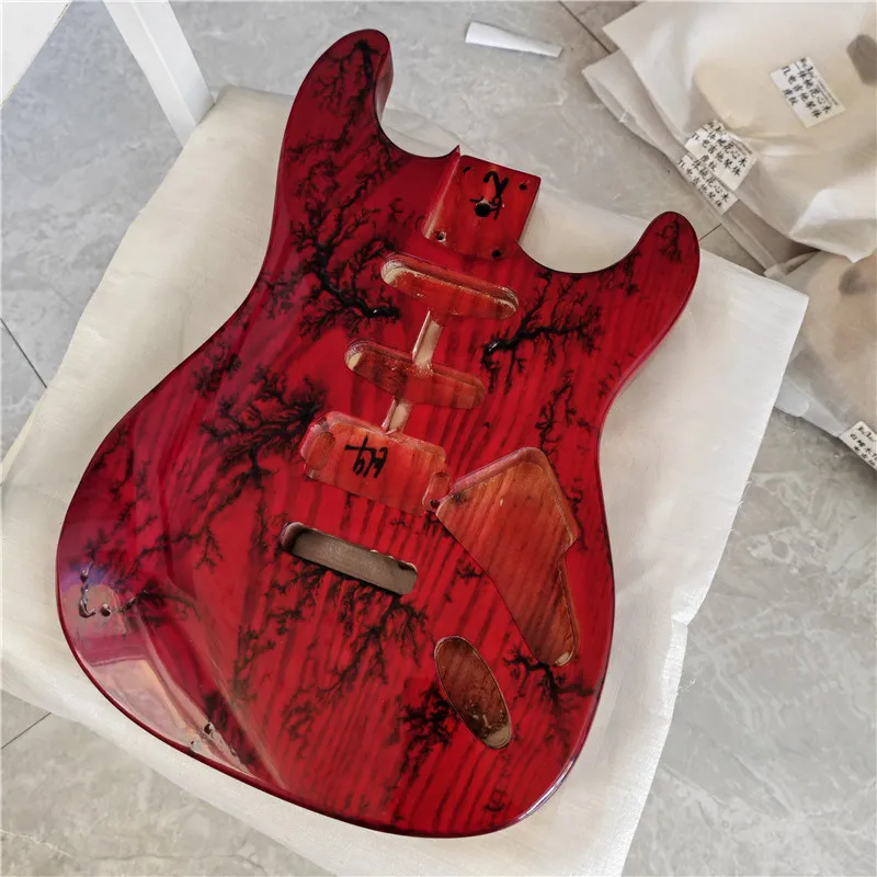 Ash 6 Strings Electric Guitar Body , Guitar Body Replacement  Diy Guitar Kits BJ5 231