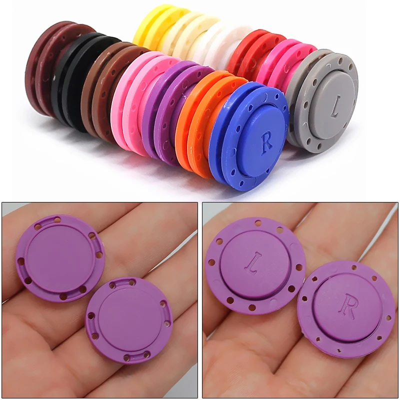 4 Pairs Sewing Invisible Magnet Button For Needlework Jacket Cardigan Concealed Buckle DIY Clothing Decoration Invisible Snaps