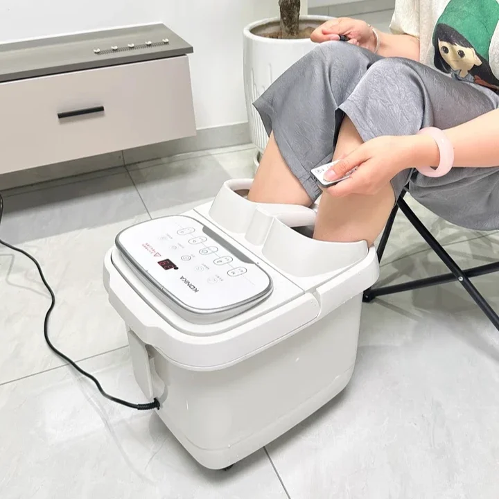 Foot soaking bucket constant temperature heating household automatic electric massage foot bath intelligent high-depth foot bath