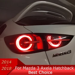 Car Lights for Mazda 3 Axela Hatchback 2014-2018 LED Auto Taillight Assembly Upgrade Newest Style Circle Design Lamp Accessories