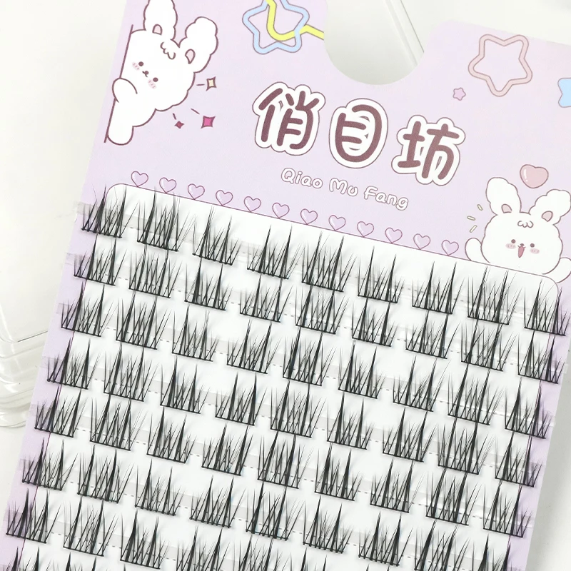 DIY Clusters Eyelash Extension Mix Dovetail Individual Lashes Volume False Eyelashes Natural Segmented Eyelash Bundles Makeup