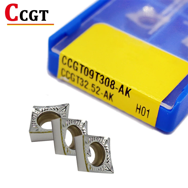 

CCGT09T308 CCGT32.52 AK H01 Aluminum Cutter Blade CCGT 09T308 Insert Cutting Tool Turning Tool CNC Lathe Cutter Tool