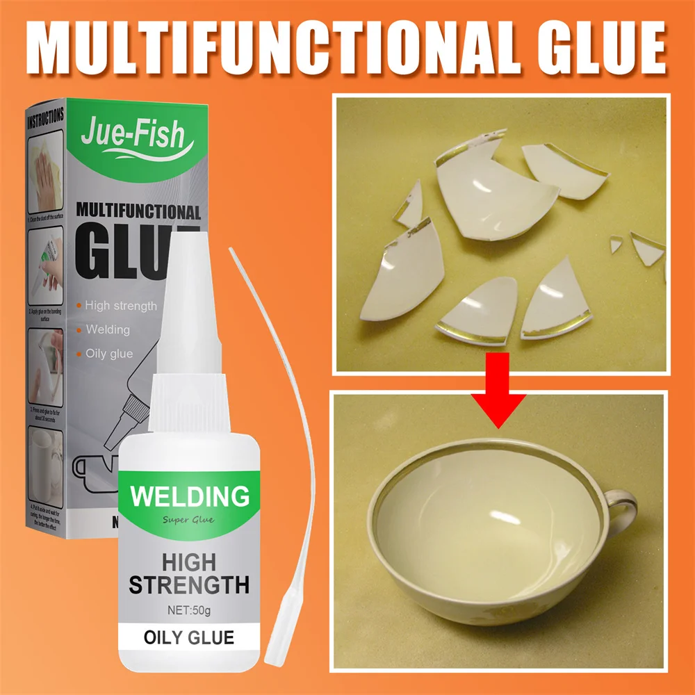 30g/50g High Strength Oily Glue Welding Soldering Agent Universal Superglue Mighty Instant Glue Ceramic Metal Glass Repair Glue