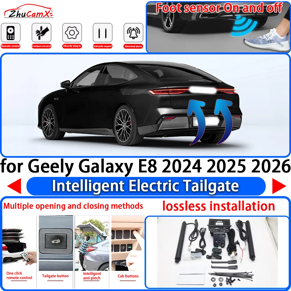 for Geely Galaxy E8 2024 2025 2026 OEM Power Liftgate Trunk Electric Suction Tailgate Intelligent Tail Gate Lift Strut System