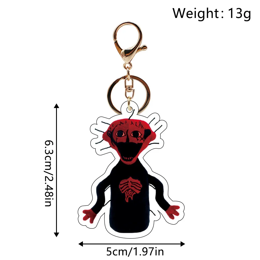 Creative The Boiled One Acrylic Keychain Game Peripheral Terror Cartoon Figure Bag Pendant For Kids Jewelry Birthday Gift