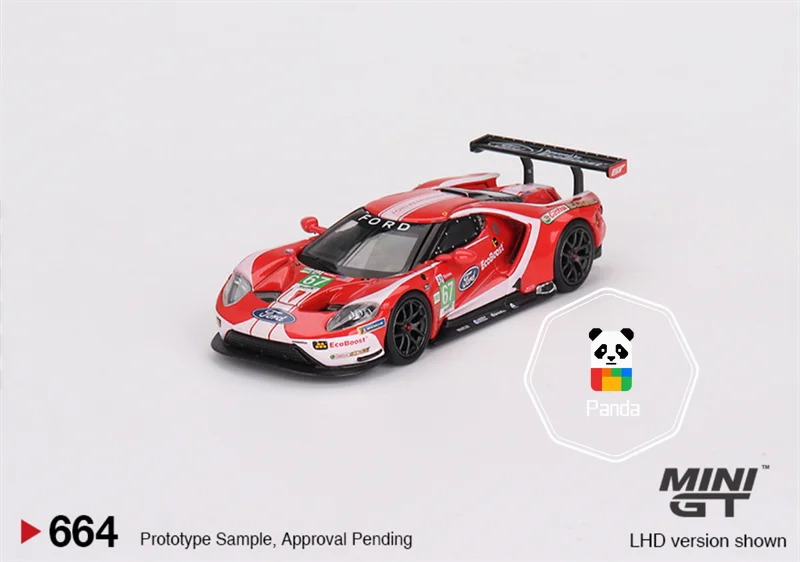 MINIGT 1:64 4 Cars Set Ford GT 2019 24 Hours of Le Mans Racing Collectible Gift Miniature 7cm Approx.