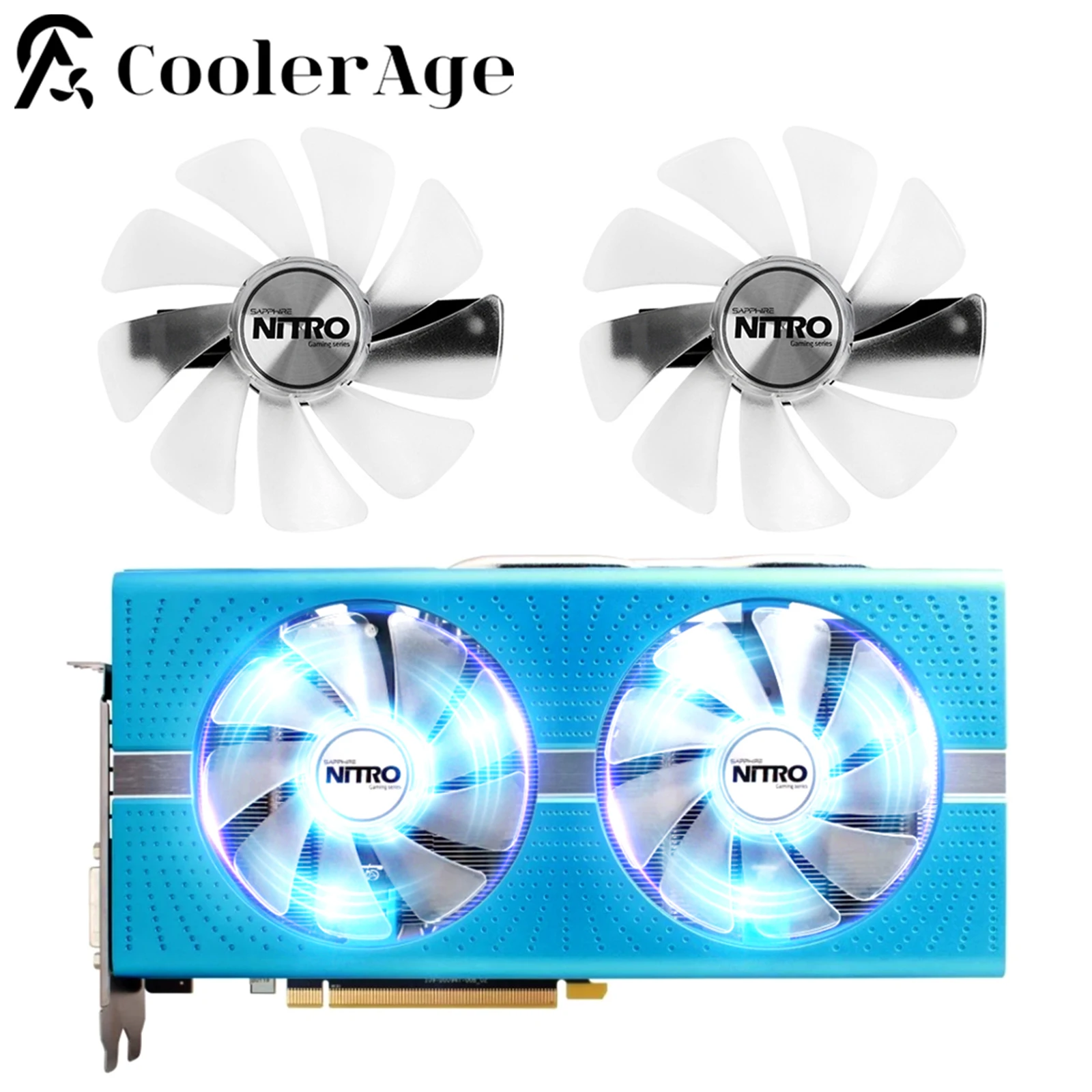 For Sapphire RX470 RX590 RX580 RX480 RX570 NITRO Special Edition Fan 95mm CF1015H12D RX 590 580 480 470 570 GPU Cooler Fan