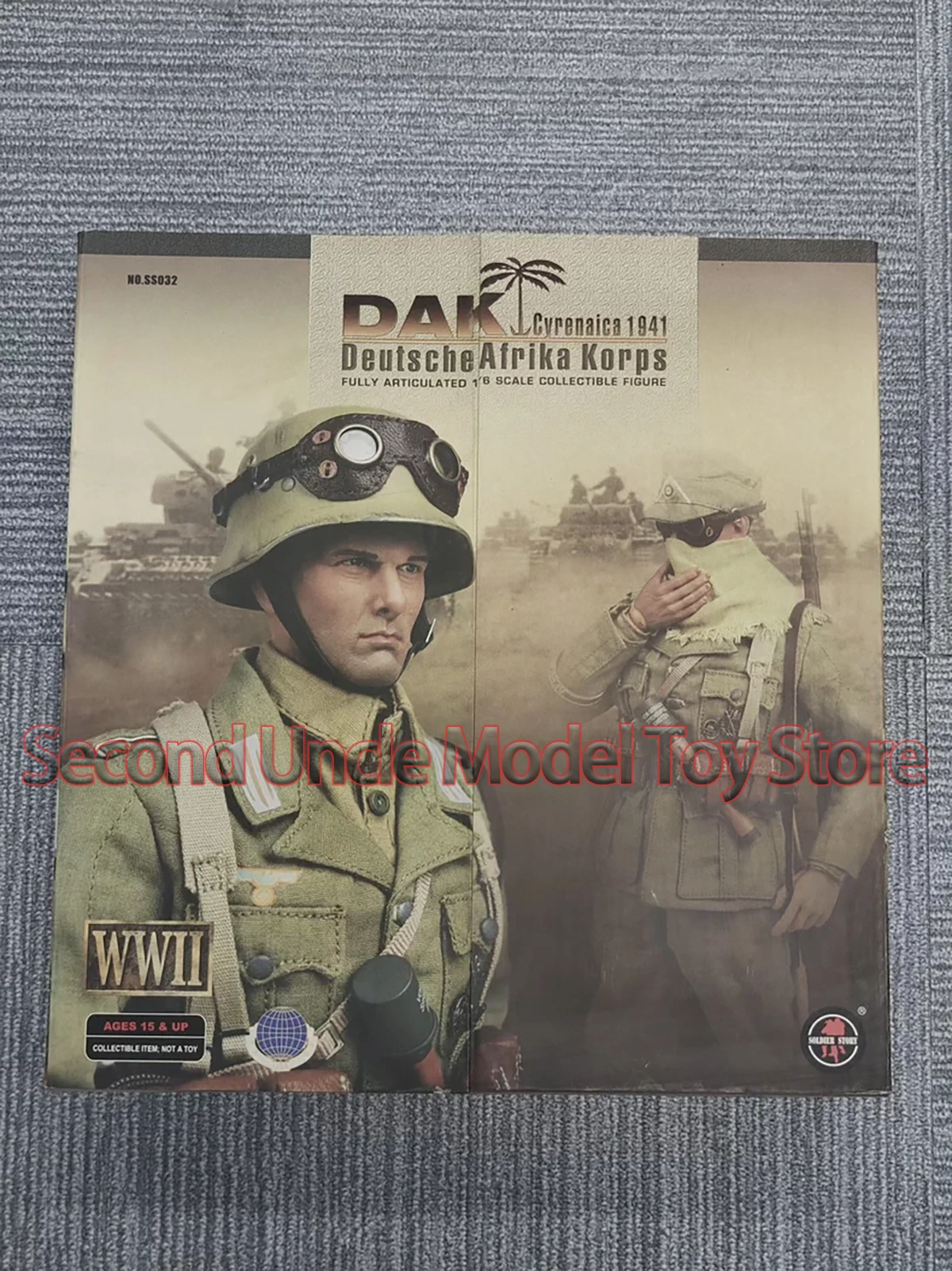 

Soldier story SS032 1/6 World War II German Desert Corps 12''Male Soldier Action Figure Model Toys