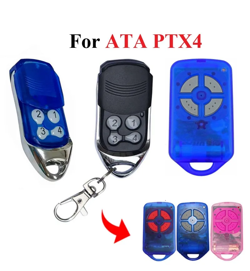 

ATA PTX4 RTX-4 SecuraCode Garage Door Remote Control 433.92MHz For CRX-1 CRX-2 Receiver Gate Remote Control Garage Door Opener