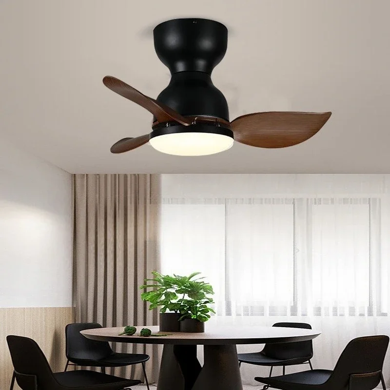 Middle Ancient Style Bedroom Small Ceiling Fan Lamp Modern Restaurant Lobby Ceiling Fan Lamp Retro Intelligent Fan Lamp
