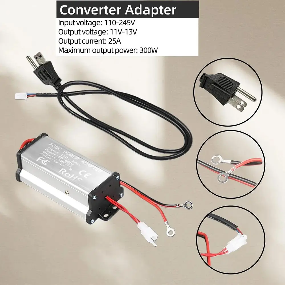 300W Power Diesel Heater Converter Input 110V/220V US/EU/UK/AU plug RV Power Converter Output 12V Universal Power Adapter RV view 5