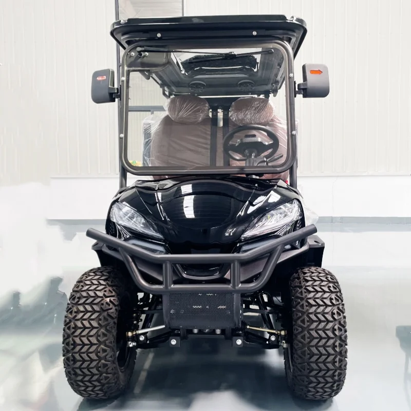 

Golf Cart 72V Lithium Battery Electric Golf Cart Utility Vehicle With Sound Bar Off-Road Tires Front Bumper Seat With Headrest