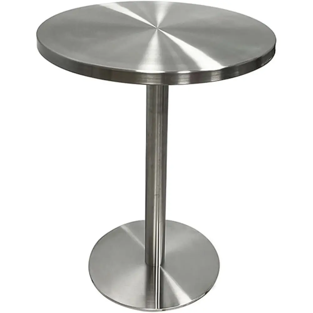 

Modern Stainless Steel Round Dining Table, Multi-Color Finish, Suitable for Side, Living Room, Bar, Cafe, Restaurant, Pub (Round