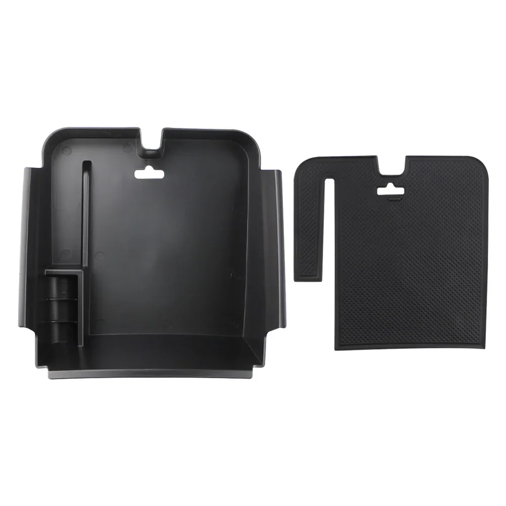 مسند ذراع السيارة صندوق صينية تخزين ل Volkswagen VW Touareg 2011 - 2018 حامل وحدة التحكم المركزية حاوية منظم الملحقات #2