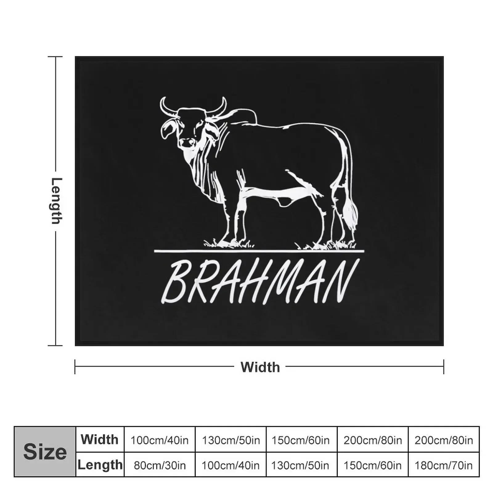 Zebu Cattle, Brahma Bulls, Brahman Cow Milk Yield.png Throw Blanket Summer Beddings Moving Bed linens Blankets