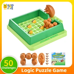 Jeu de société Kasgehog intelligent pour enfants, puzzle de résolution de problèmes, labyrinthe, jouets d'apprentissage de l'éducation, formation à la pensée logique, 50 scripts