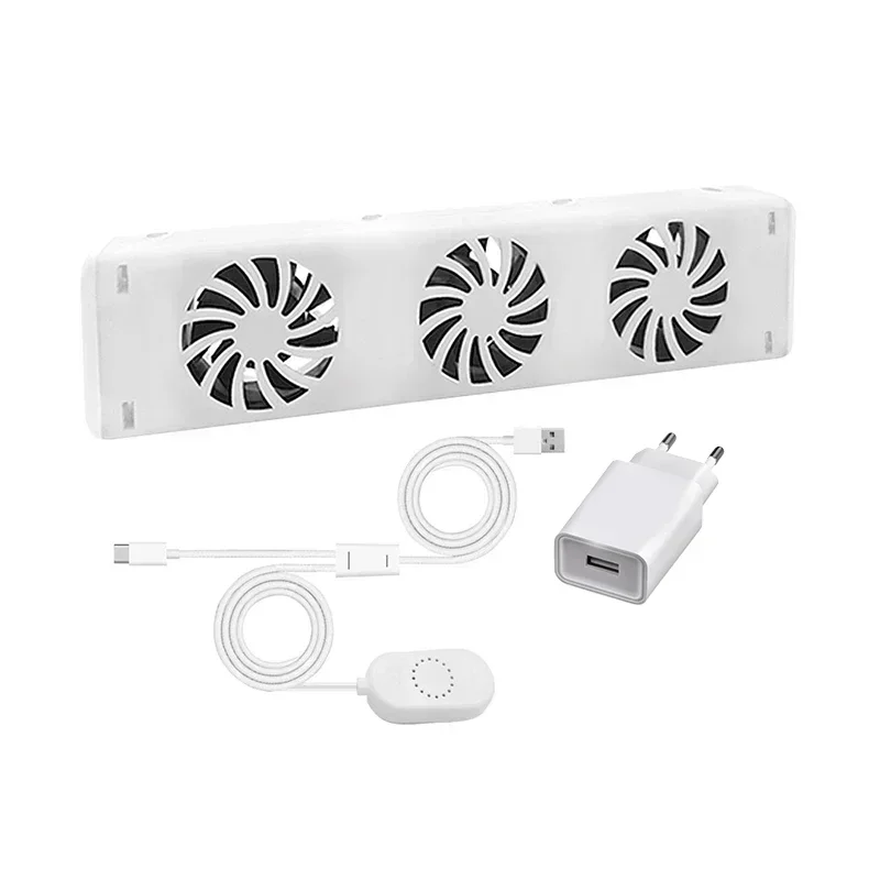 3-Fan Home Radiator Magnetic Smart Cooling Fan Fireplace Fan Smart Radiator Fan Radiator Booster Extension Set For Home