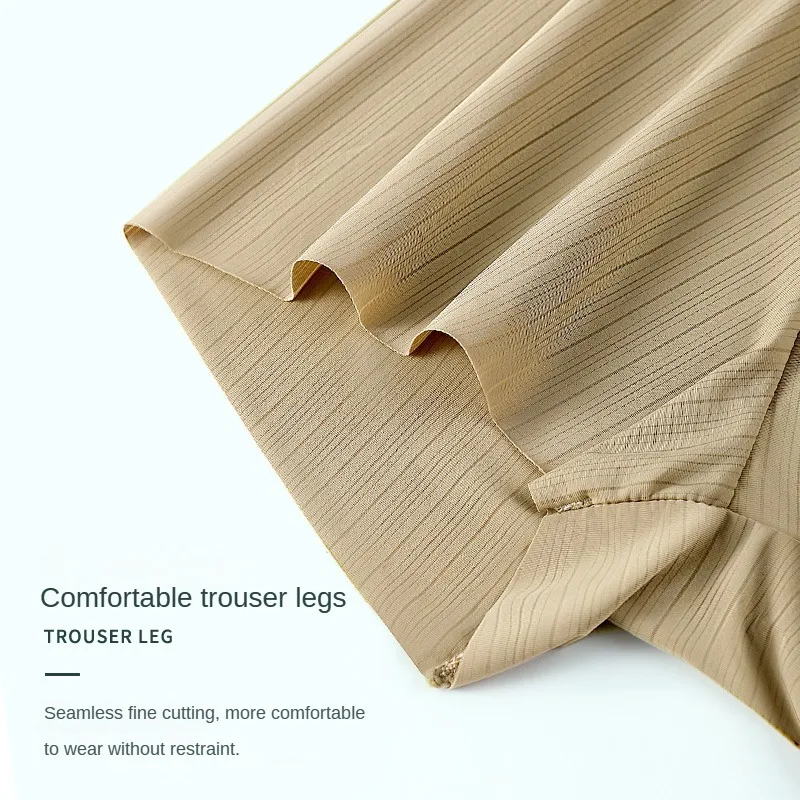 Celana dalam pria nyaman celana dalam pria Boxer tipis sejuk celana pendek sutra es tanpa jejak ukuran besar celana dalam olahraga hadiah