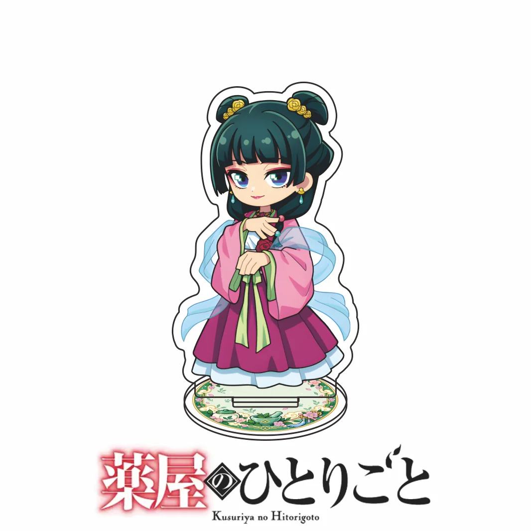 New Anime Kusuriya no Hitorigoto Acrylic Stand Keychain Maomao Jinshi Cute Q Version Figure Table Decor Gift Full Set