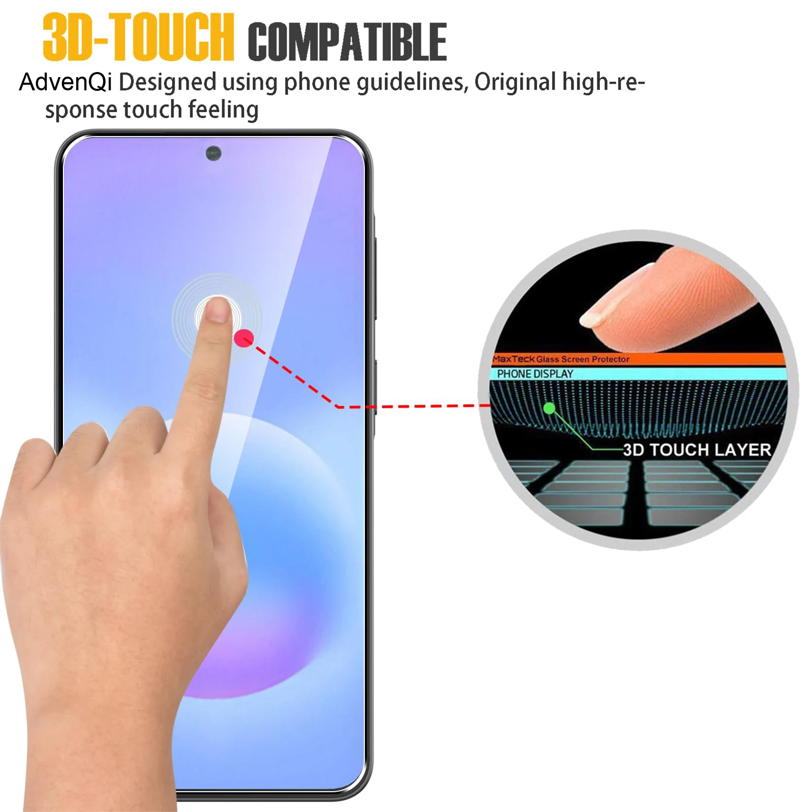 Displayschutzfolie für Samsung Galaxy A57 5G 6,7 Zoll, gehärtetes Glas, HD-Kristall-Mica, 9H, kratzfest, stoßfest, kompatibel mit Hüllen – Detail 5