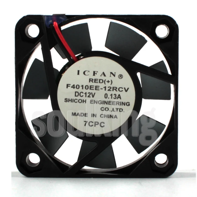 

NEW ICFAN F4010EE-12RCV metal high temperature resistance 12V 0.13A 4cm 4010 cooling fan