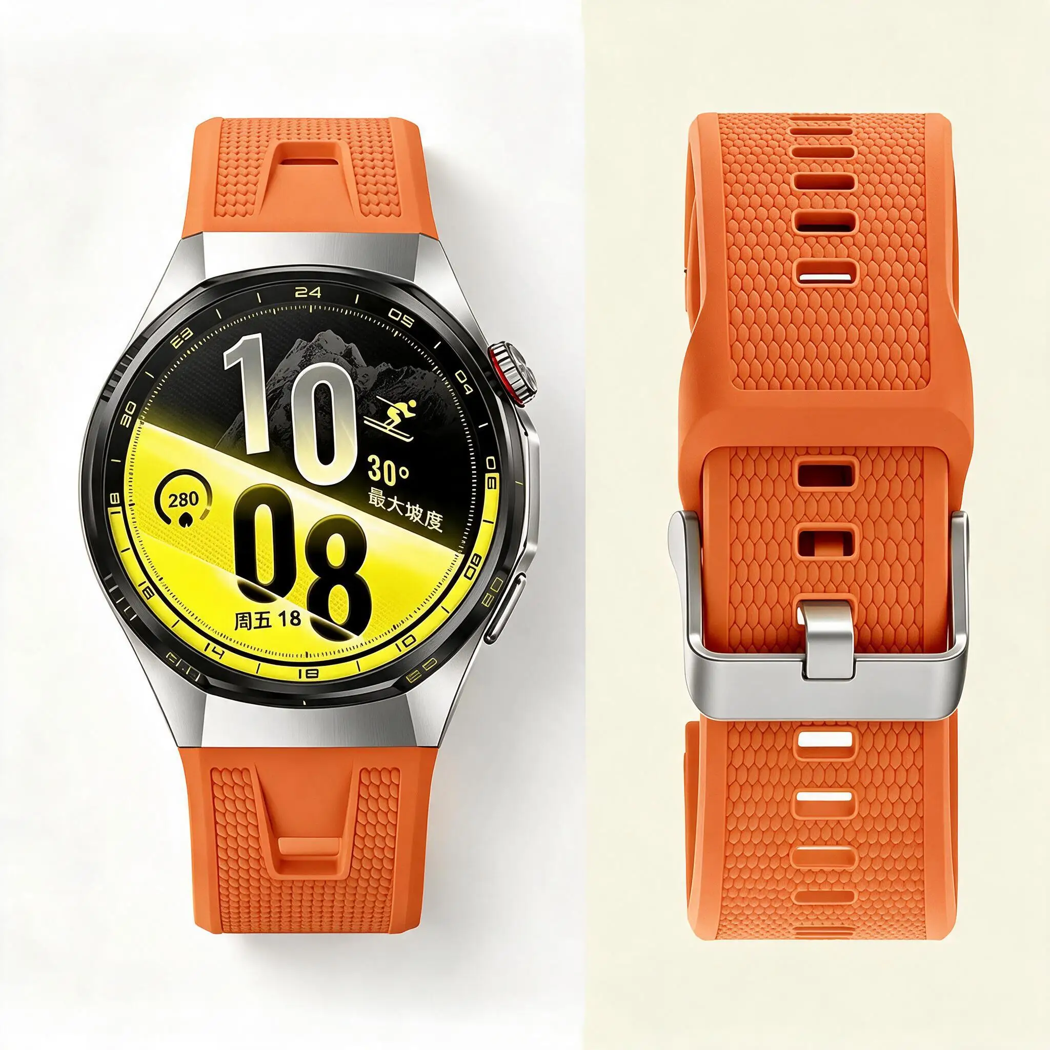 Original 1:1 Sport Silicone Breathable Bracelet Correa HUAWEI Watch GT 6 Pro Band No Gaps Strap For Huawei Watch GT 7 Pro 46mm