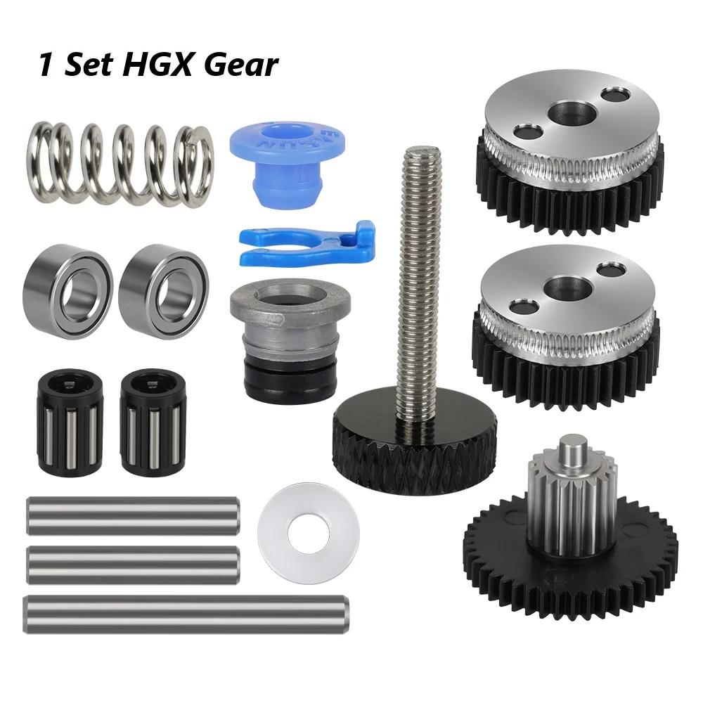 HGX LITE Extruder Dual Gear Extruder Hartstahl Untersetzungsgetriebe Hochgeschwindigkeitsmotor 3D-Druckerteile für CR10 CR 10S Ender3 V2 VORON