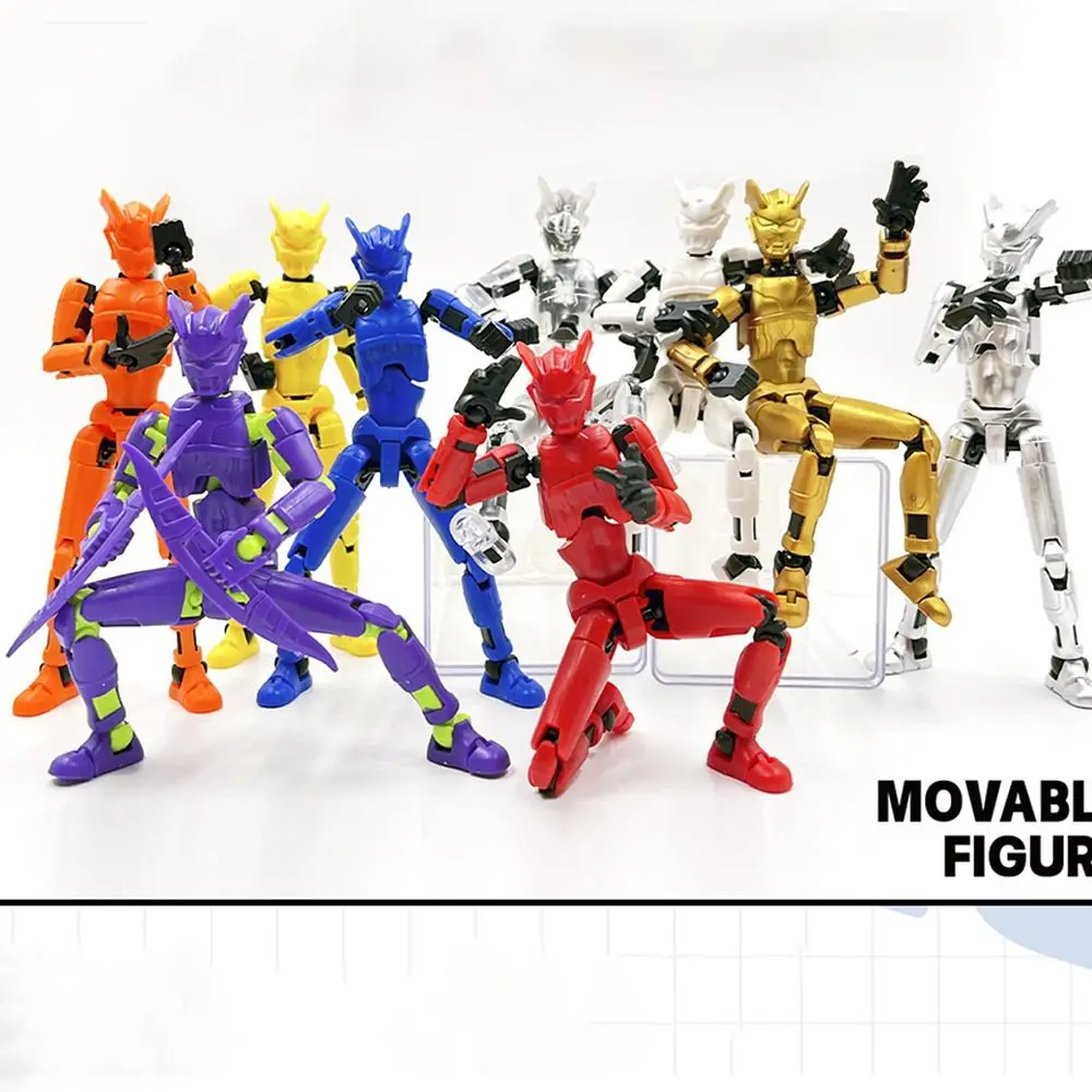 

Desktop Decoration 3D Printed Action Figure Shapeshift Robot ABS 3D Printed Mannequin Toy Multi-Jointed Movable Upgraded