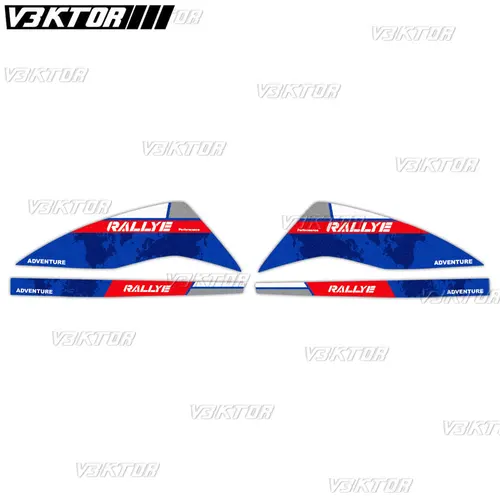 Imagen 2 del producto Para R1200GS R1250GS ADV Rallye HP4 Trophy Triple negro protector de manos para motocicleta pegatina Motorrad calcomanías protectoras de mano