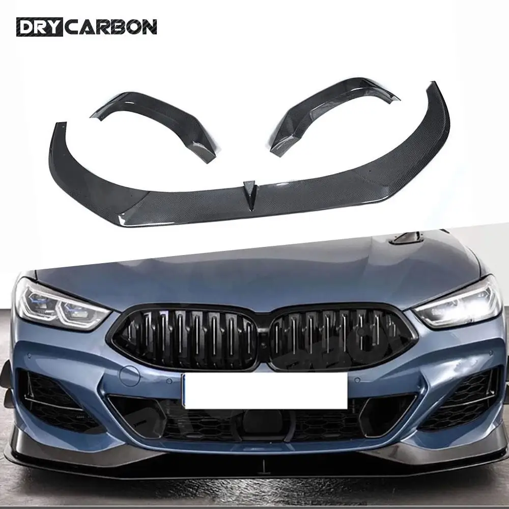 

Carbon Fiber Front Bumper Lip Spoiler Chin Apron Side Splitter Car Styling for BMW G14 G15 G16 M Sport 2019-2022 FRP Accessories