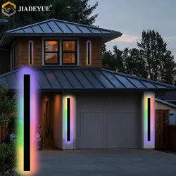 Intelligent remote-controlled long wall lamp IP65, colorful RGB, outdoor, indoor, Christmas decoration, home atmosphere light