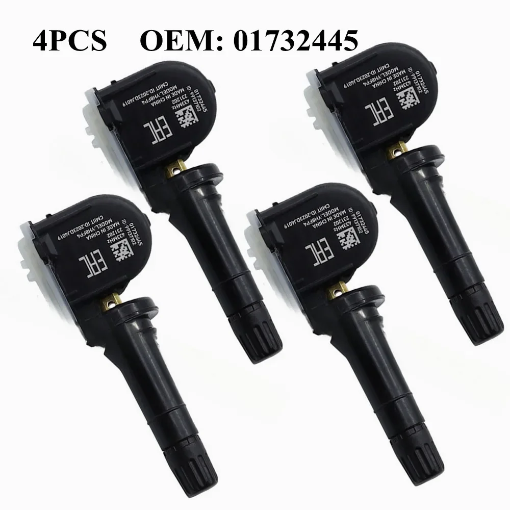 4Pcs Brand New 01732445 433MHz TPMS Tire Pressure Sensor For Geely Atlas Pro Atlas Tugella Tugella L Atlas Emgrand Gse Binray