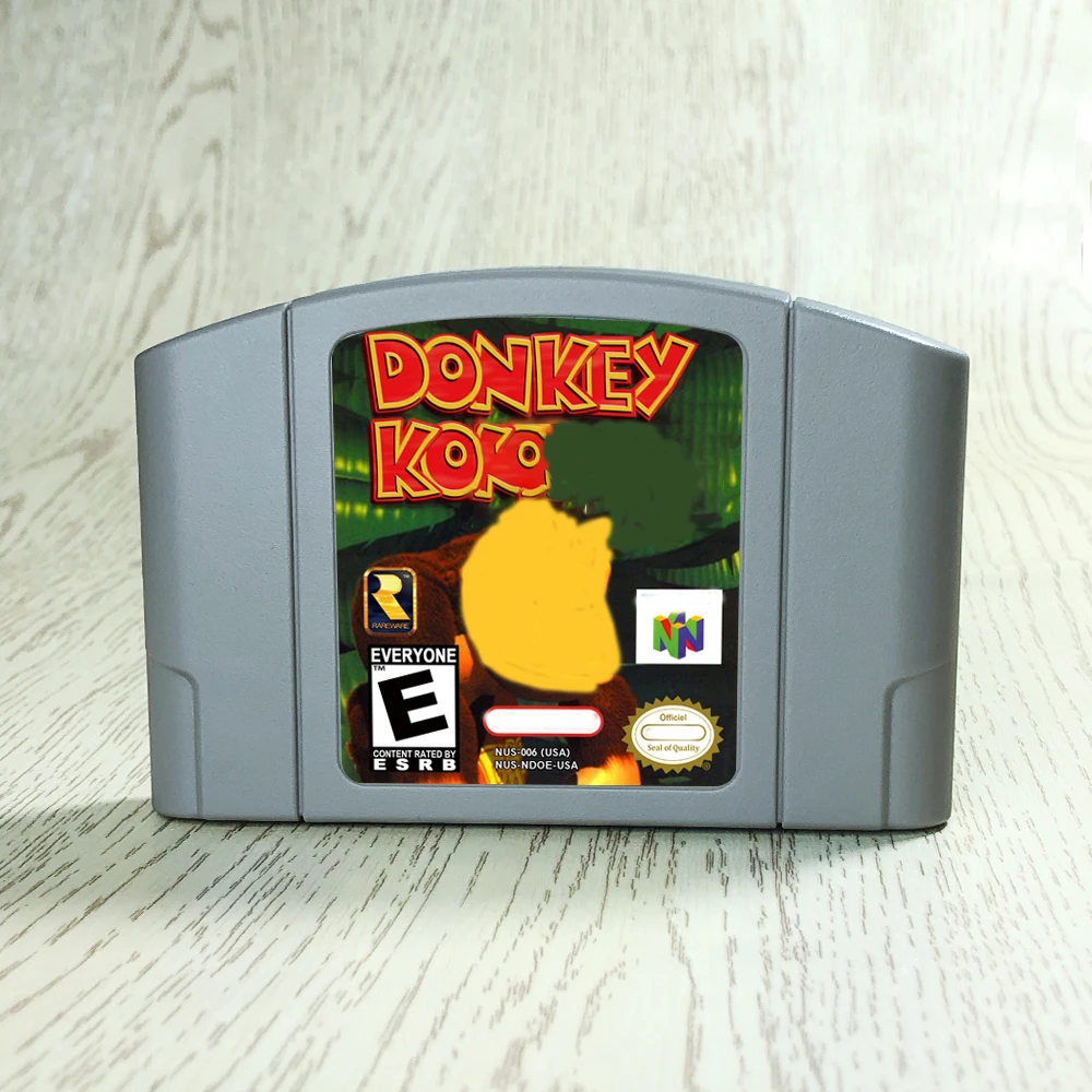 Ретро Donkey Game Kong Card для 64-битной версии США NTSC N64 Игровая консоль английского языка для Nintendo 64