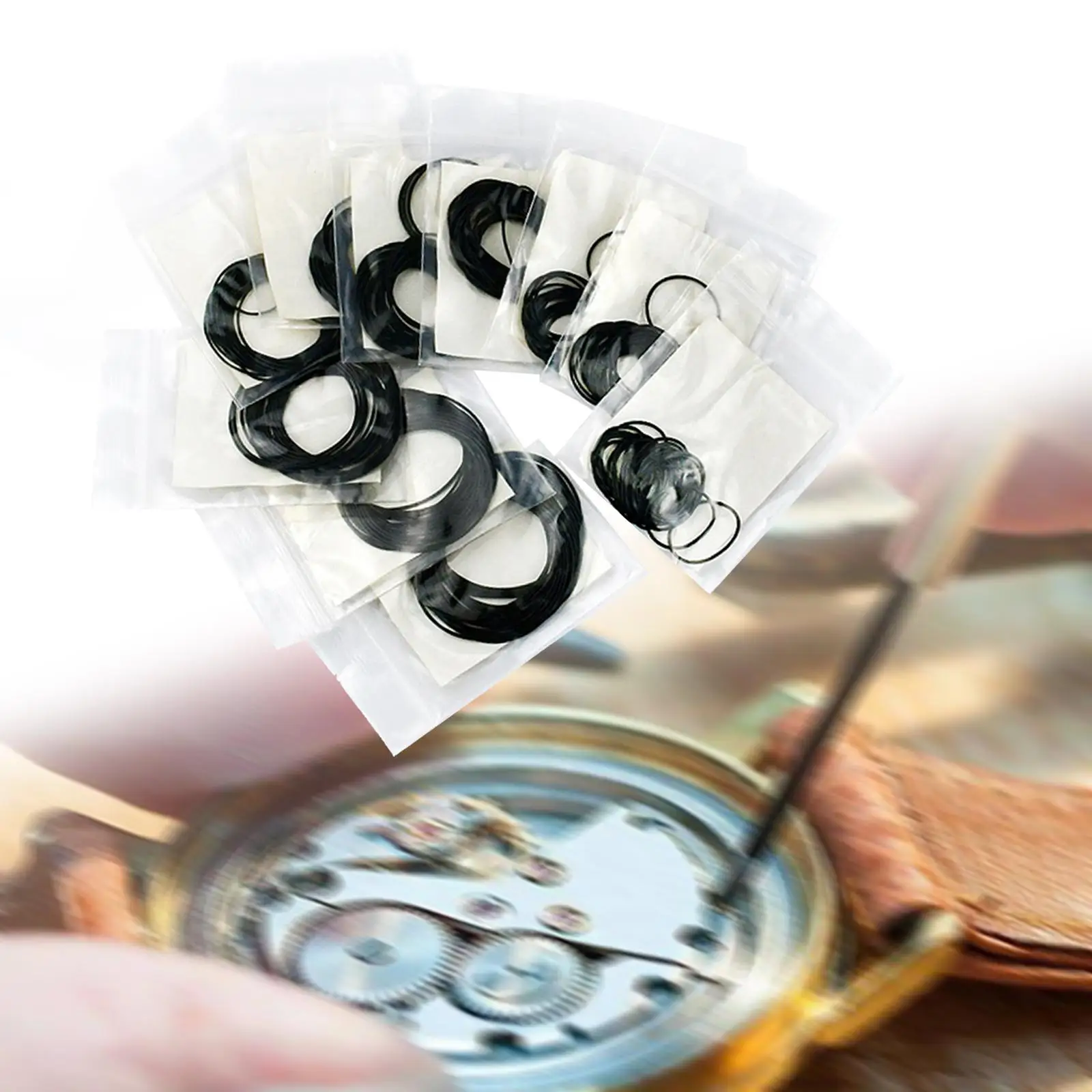 

Прокладка задней панели часов, водонепроницаемый инструмент для ремонта часов, замена различных размеров, 200 шт., для задней части часов, часовщик, домашнее использование