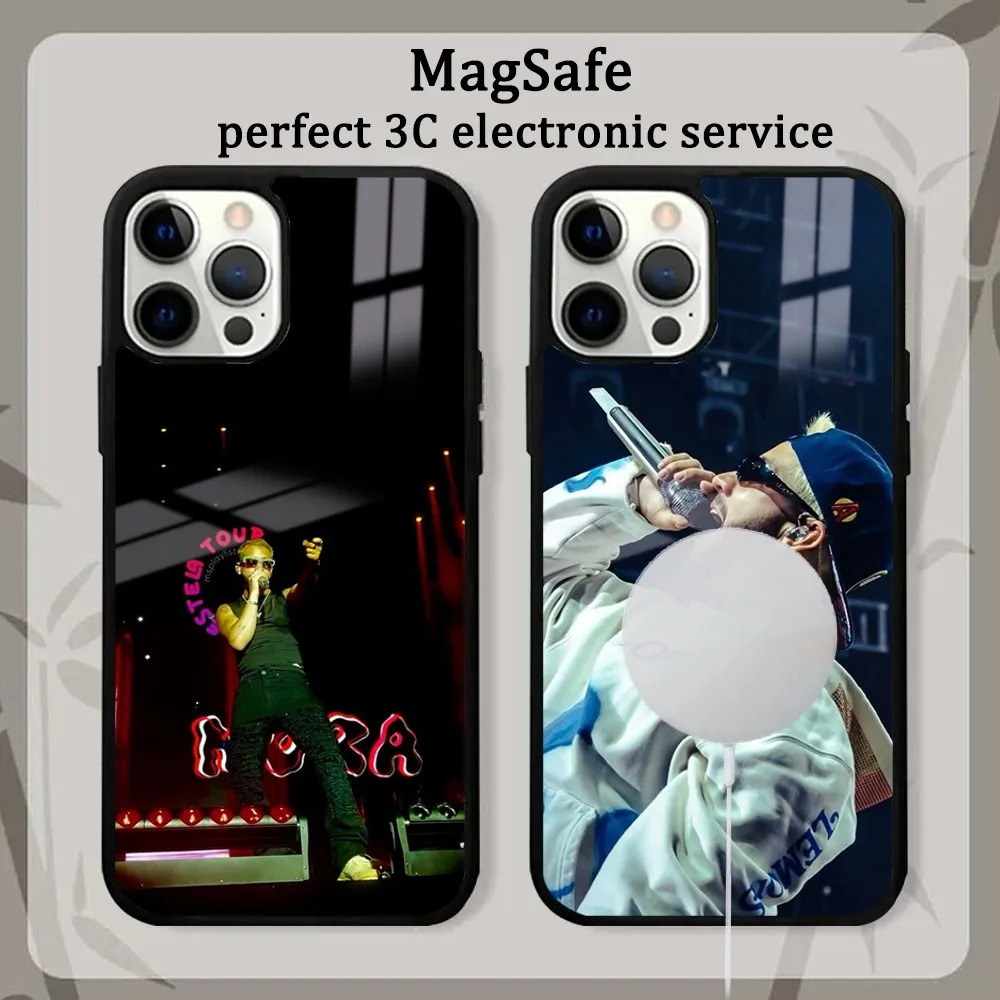 M-Mora Singer Phone Case For iPhone 15 14 13 12 11 Pro Max Plus Mini Mirror Magnetic Wireless Charging