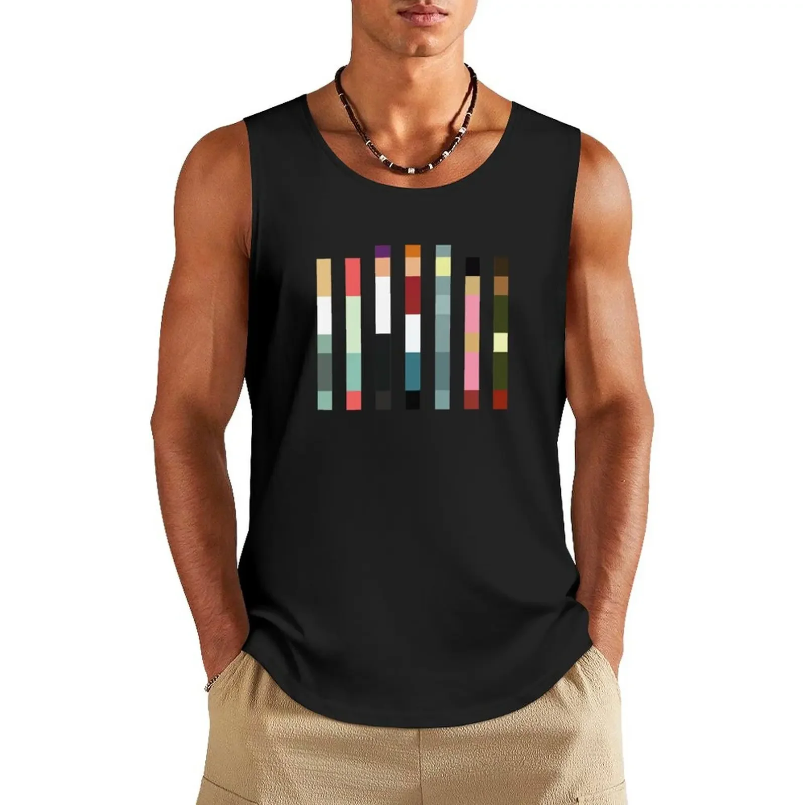 Look Closely (Barcode Edition) Tank Top summer Men's tops sleeveless gym shirts male Tank Top