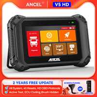 ANCEL V5 HD Heavy Duty Truck Scanner All System ECU Coding BI-Directional OBD2 Truck Bidirectional Diesel Diagnostic DPF Regen