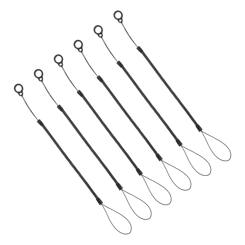 

6pcs Stylus Pen Lanyard AntiLost Spring Rope Elastic Tether for Teachers Clipboards Touch Pens Fall Safety Tool