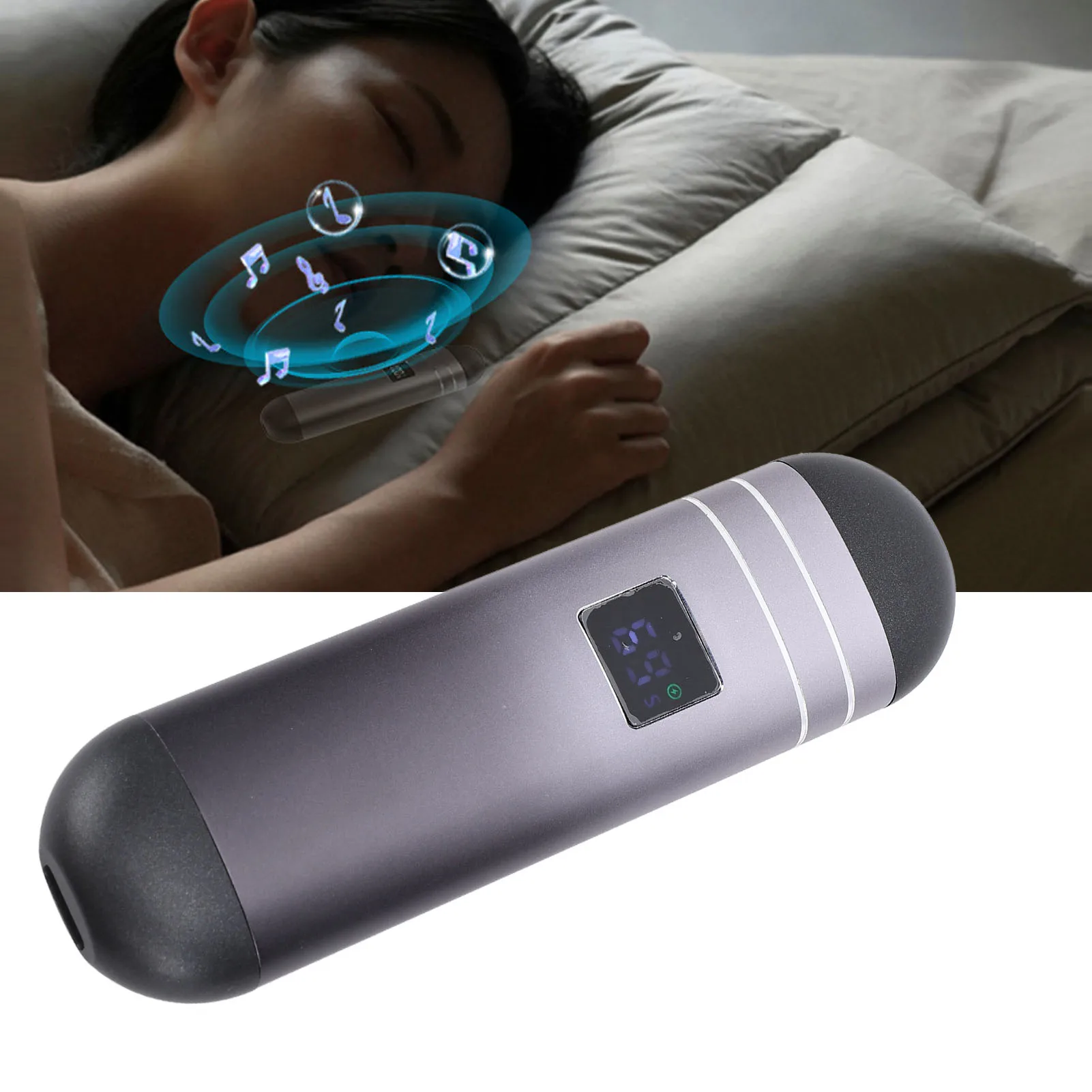 

Bluetooth Pillow Speaker Built in 32GB Memory Card Long Standby Bone Conduction Stereo for Sleeping Aid