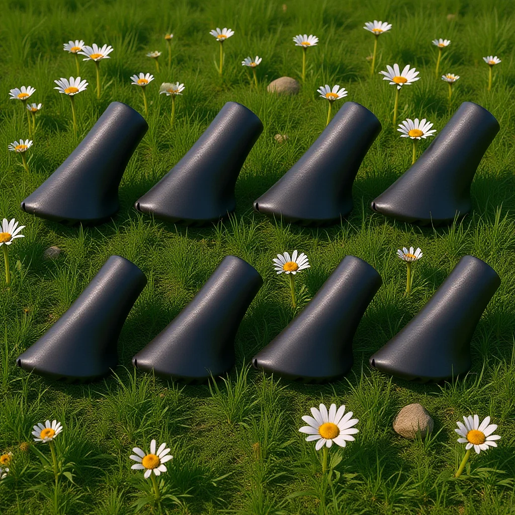 

8Pcs Trekking Pole Tip Covers Silicone Wear-Resistant Replacement Caps for Hiking Walking Stick Alpenstock Crutch Accessories