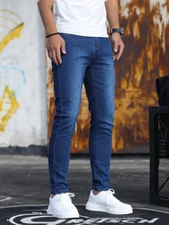 Fashion Casual Mens Stretch Skinny Jeans Male Slim Fit Pencil Denim Cowboys Aesthetic Pants Men Clothing ﻿