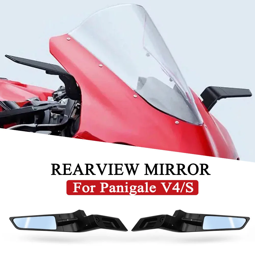 

For Ducati Panigale V4 PANIGALE V4S 2025 2026 Motorcycle Accessories Side View Mirror Rearview Mirrors Kits Rotate Adjustable