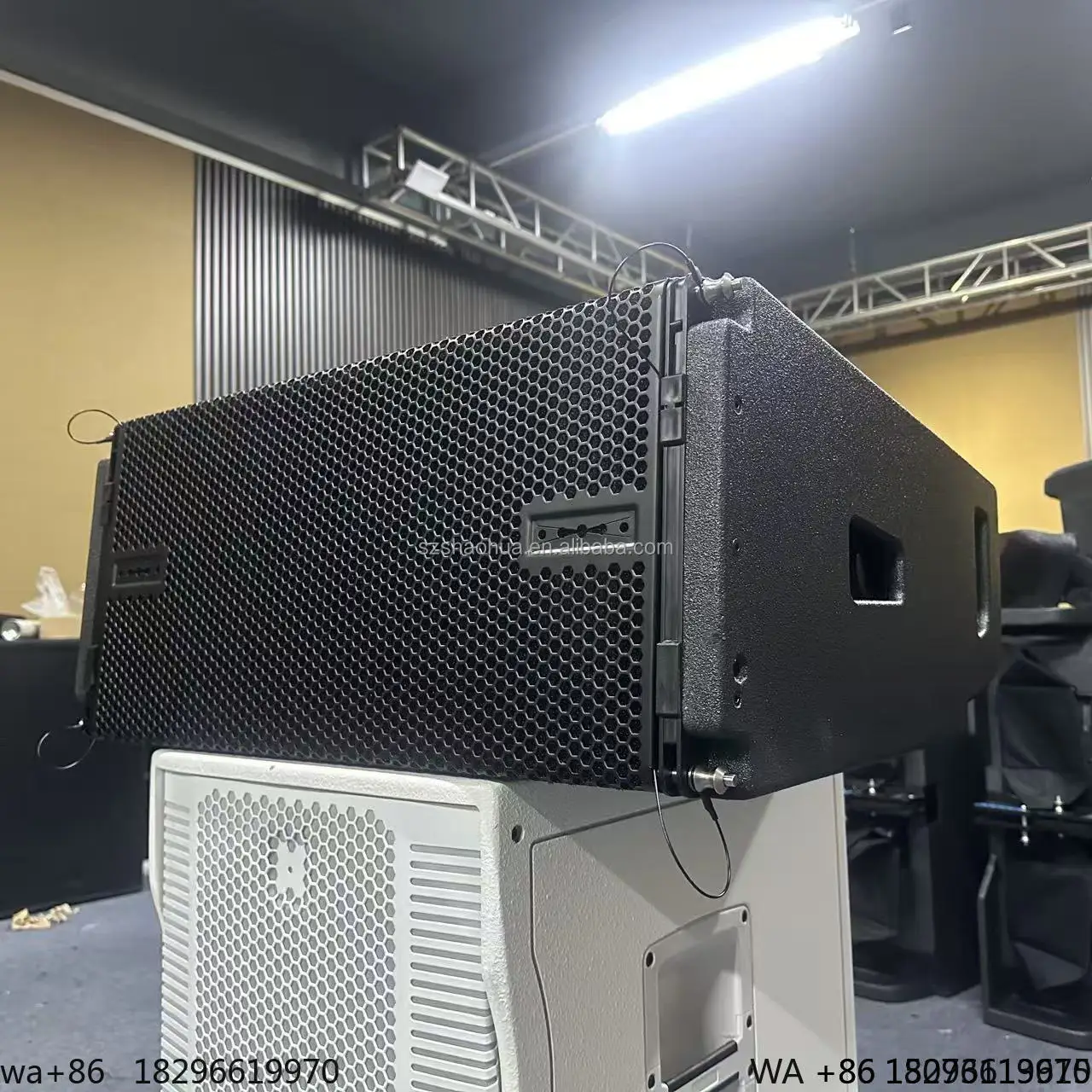 

Dual 10 Inch Powered Sound System Active Neodymium Waterproof Outdoor Audio Stage Church Surround