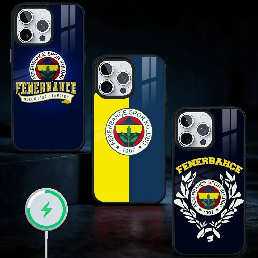 

EPC Turkey F-Fenerbahce Phone Case For iPhone17,16,15,14,13 Plus,Pro Max Magnetic For Magsafe Wireless Charging