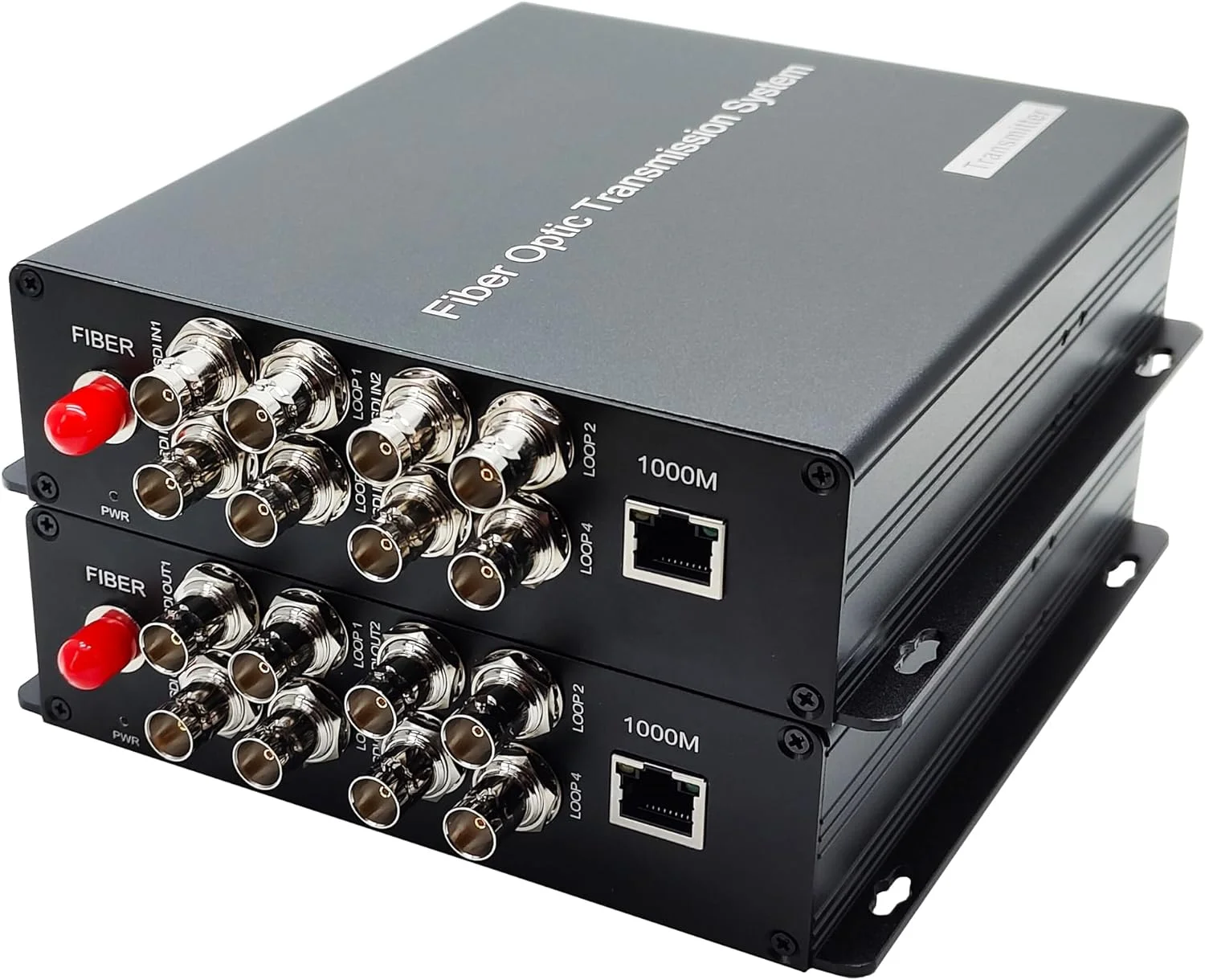 4ch forward 3G-SDI with loop + 1ch gigabit ethernet  Over Single Mode FC Connector 20KM hd sdi video fiber extender