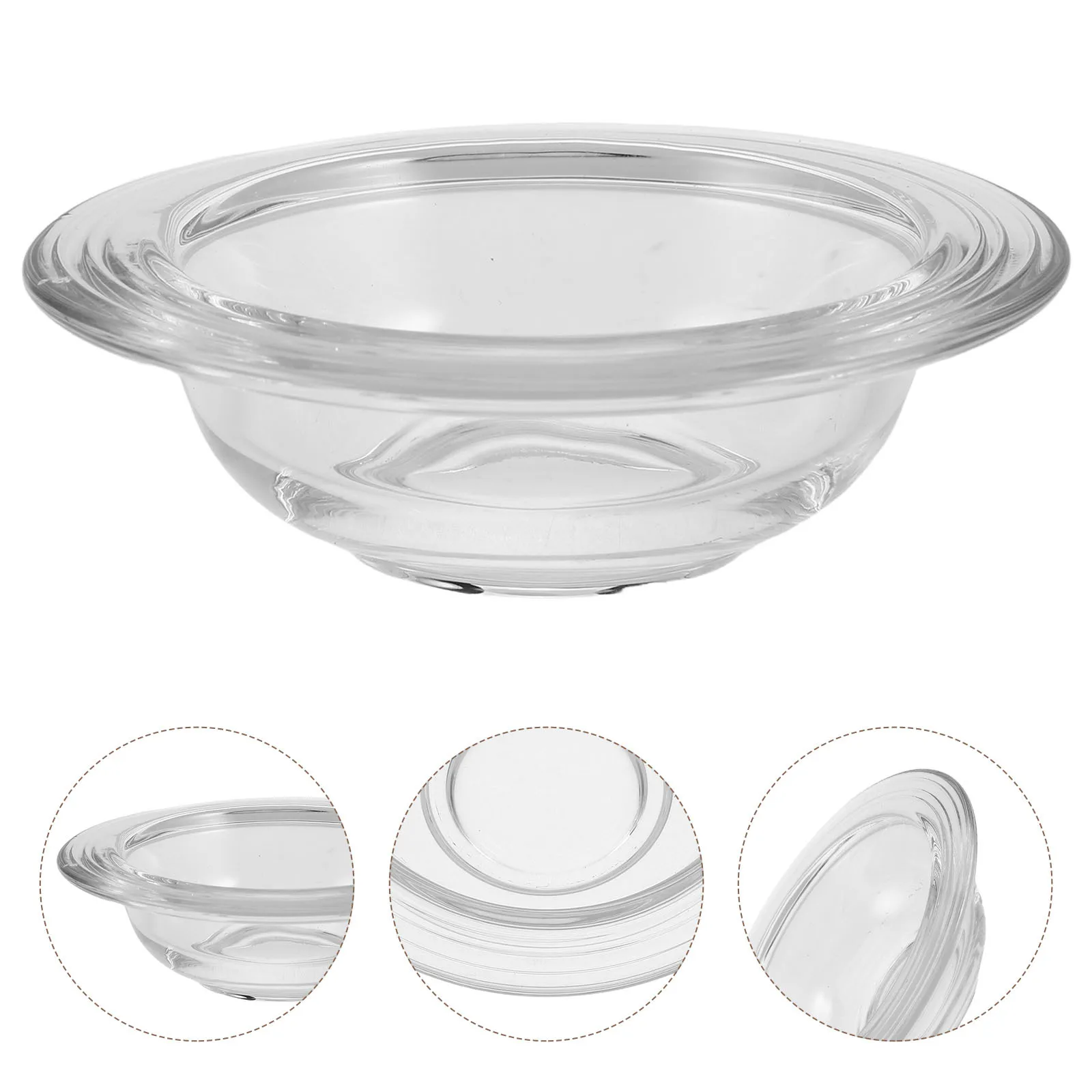 

2Pcs Transparent Glass Wax Melts Warmer Tray Replacement Heat Resistant Wax Melt Dish for Aromatherapy Home Scent Diffuser