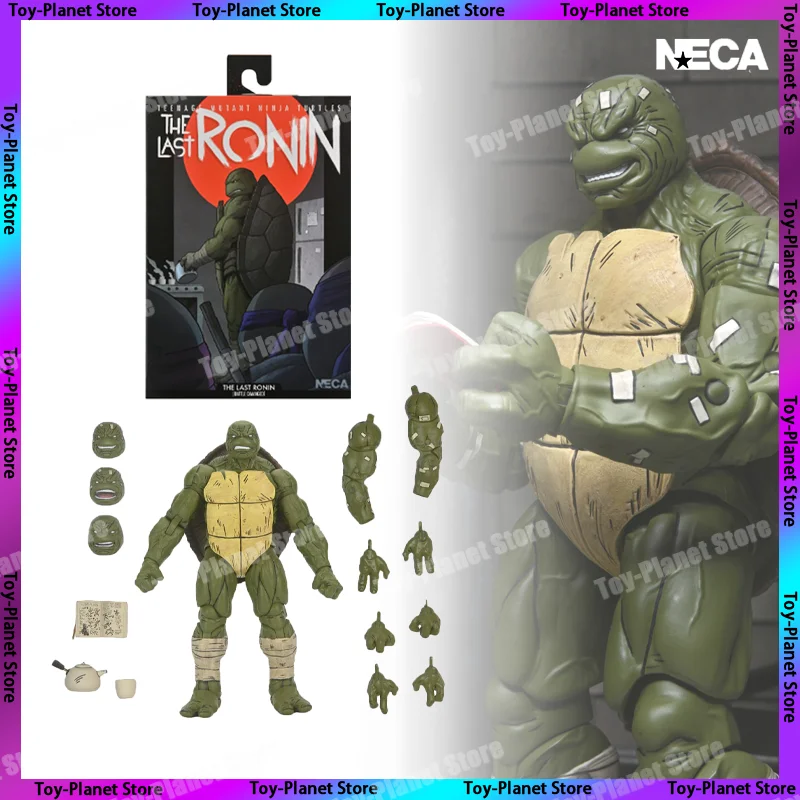 [New-Hot] Original Neca Tmnt Turtles Figures SHF The Last Ronin Battle Damaged Last Ronin Anime Action Figure Model Gifts Toys