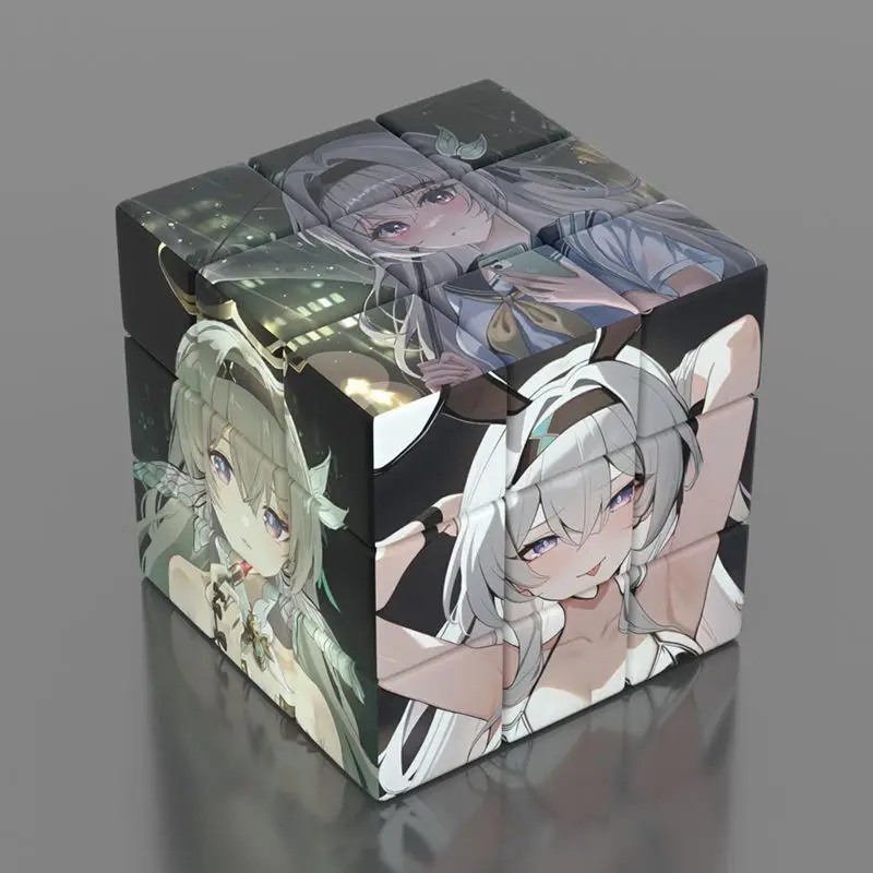 Anime Genshin Impact Cosplay 3-step Puzzle Magic Cube Cartoon Magics Square Tweakcube Xmas birthday Gift